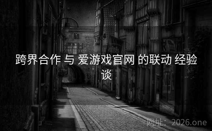 跨界合作 与 爱游戏官网 的联动 经验谈