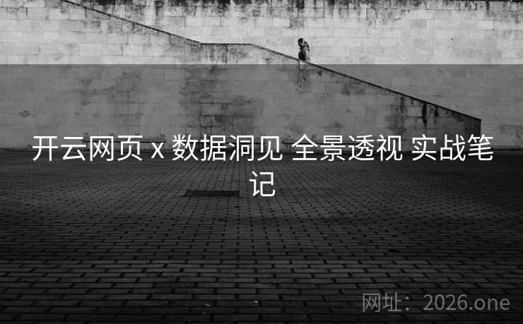 开云网页 x 数据洞见 全景透视 实战笔记