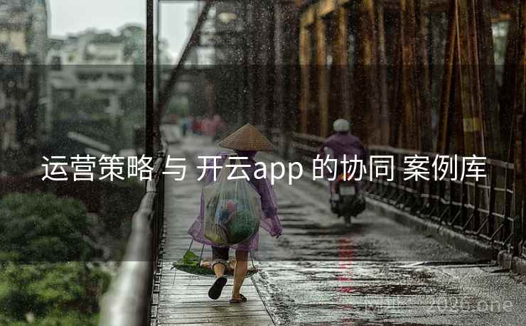 运营策略 与 开云app 的协同 案例库