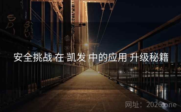 安全挑战 在 凯发 中的应用 升级秘籍