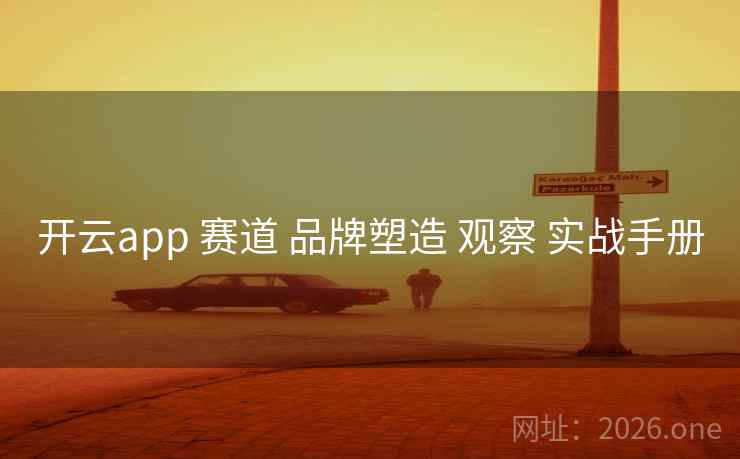 开云app 赛道 品牌塑造 观察 实战手册
