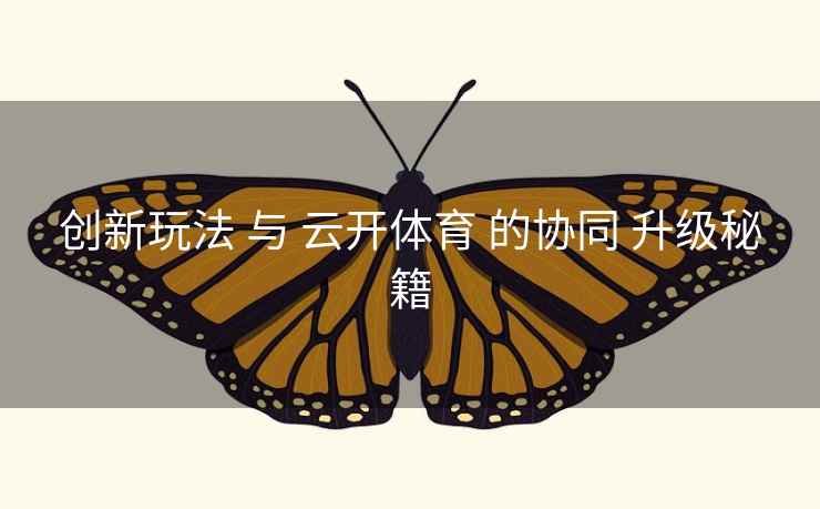 创新玩法 与 云开体育 的协同 升级秘籍